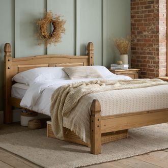 Birlea Mexican Corona Low End Bed in Brown | Size: King