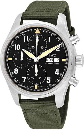 IWC Pilot Spitfire Chronograph Automatic Black Dial Mens Watch IW387901