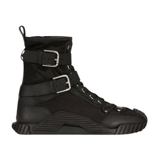 Dolce & Gabbana Lace-up Boots, male, Black, Size: 7 US SNK NS1 Boots