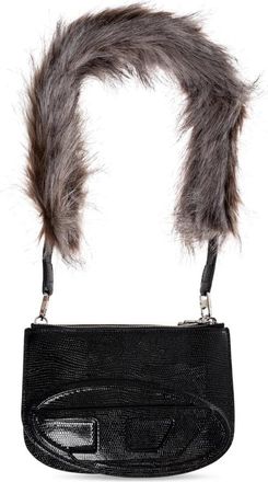 Diesel Schoudertas 1DR 2.0 1DR Twin - Dames - Schoudertassen - Zwart - ONE Size - Leer - Tassen