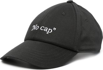Off-white No Cap baseball cap - men - Cotton - L - Black