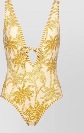 Eres tropical cut out one piece swimsuit