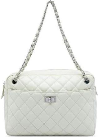 Chanel Pre-owned Reissue 2.55 Schoudertas - Dames - Vintage Schoudertas - Wit - ONE Size - Leer - Vintage