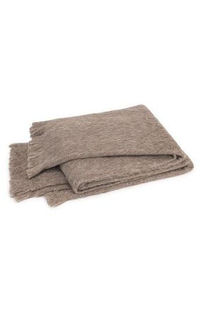 Matouk Bruno Throw Blanket in Oak at Nordstrom
