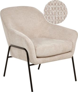 Beliani Sill&oacute;n Tela Beige