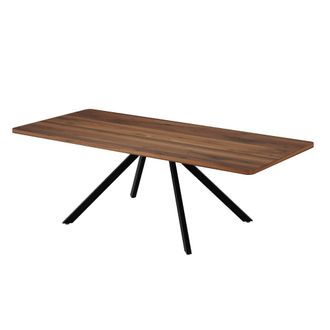 Urban Meuble Mesa de comedor extensible en madera efecto nogal, de 160 a 240 cm