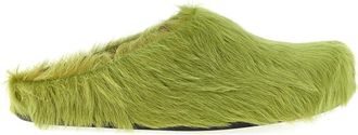 Marni Fussbett Sabot - Heren - Slip ons - Groen - 42 EU - Leer - Schoenen