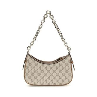 Gucci Bolso de hombro GG Supreme Canvas - Bags - Mujer - Beige - ONE SIZE