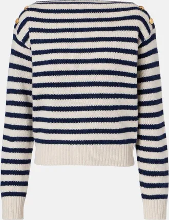Nili Lotan Tandy striped cashmere sweater