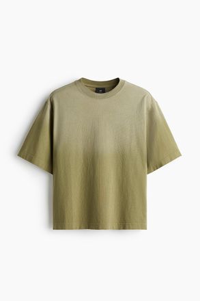 H&M T-Shirt in Oversized Fit - Green