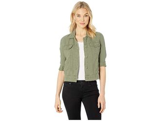 Tommy Bahama Two Palms Raw Edge Jacket Womens Coat Tea Leaf : XL (US 16), Linen