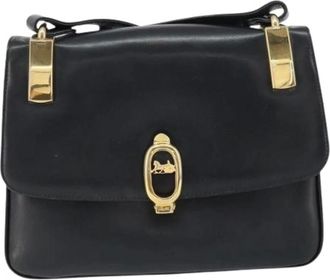 Celine Pre-owned Handbags, female, Black, Size: ONE SIZE Pre-owned Leather Handbag
