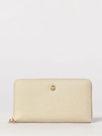 Borbonese Portafoglio Continental grande in pelle martellata con chiusura a zip