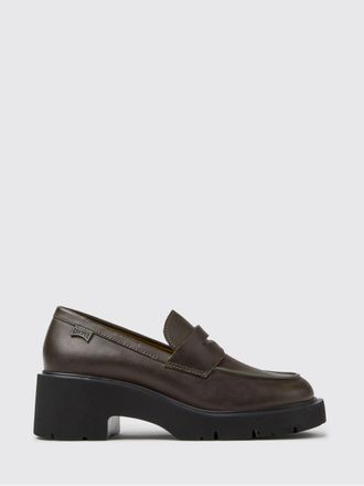 Camper Milah Penny Loafers in Smooth Calfskin with an Extralight Platform Sole