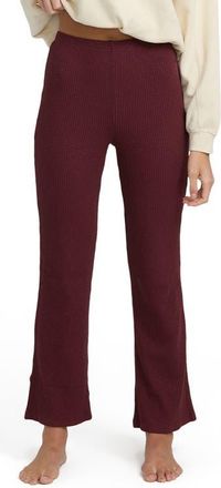 Billabong Fever Twist Flare Rib Pants in Pinkie at Nordstrom, Size X-Small