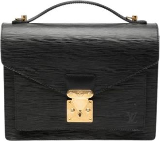 Louis Vuitton Pre-owned Monceau Handbag - Dames - Vintage Handtas - Zwart - ONE Size - Leer - Vintage