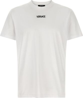 Versace Short-Sleeved Silk And Nylon Blend T-Shirt
