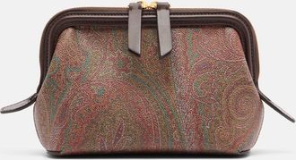 Etro Arnica paisley canvas jacquard clutch