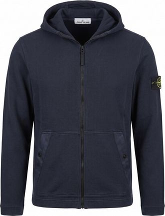 Stone Island Organic Cotton Interlock Hoodie Sweater