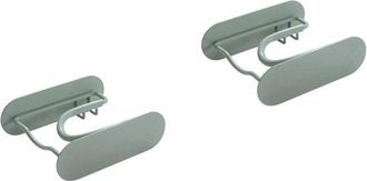 No Brand 2 Soportes De Pared Para Secador De Pelo De Color Verde Claro, Soporte De Almacenamiento De Hierro Para Ba&ntilde;o Con Dise&ntilde;o Colgante