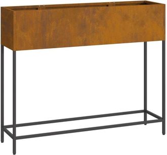 vidaXL Raised Garden Planter Rusty 100 x 26 x 82 cm Steel vidaXL