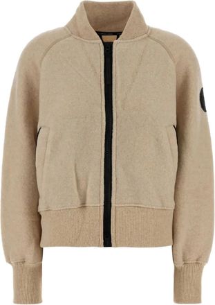 Canada Goose wool blend fleece bomber jacket - Neutrals