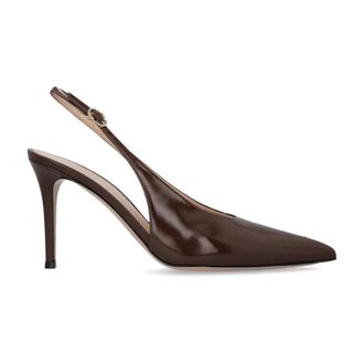 Gianvito Rossi Pumps, female, Brown, Size: 8 1/2 US Heeled shoes Robbie Sling