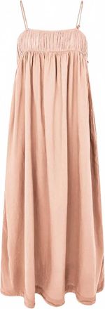 Rabens Saloner Womens Cotton Angel String Maxi Dress In Blush