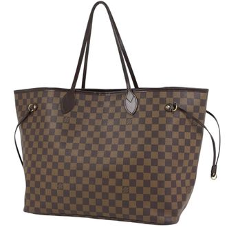 Louis Vuitton Brown Damier Canvas Shoulder Bag Tote Bag (Pre-Owned)