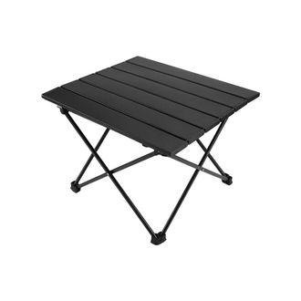 OEM Mesa Plegable Para Exteriores, Ideal Para Camping, Picnic, Barbacoa, Escritorio Plegable. Mesa Port&aacute;til De Aluminio Ultraligera Y Duradera, Color Negr