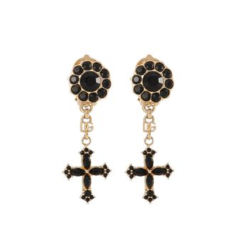 Dolce & Gabbana Rhinestone Clip Earrings