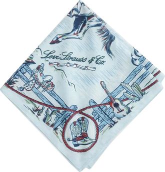 Levi's Accessoires, unisex, Veelkleurig, ONE Size, Katoen, Saddleman Western Bandana