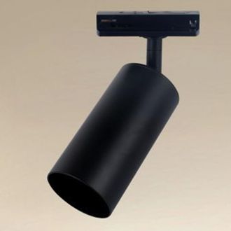 Trade Shop Trade Shop - Faretto Faro A Cilindro Attacco Gu10 Per Binario Track Nero Ip20 Da Interni 00724
