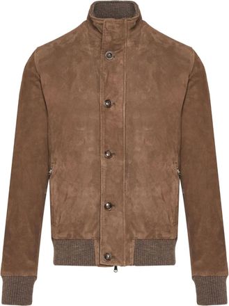 Barba suede jacket - Brown