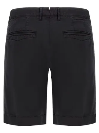 Incotex Cotton Bermuda Shorts - Black