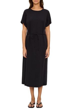 Michael Stars Evangeline Cotton Jersey Midi Dress in Black at Nordstrom, Size X-Small