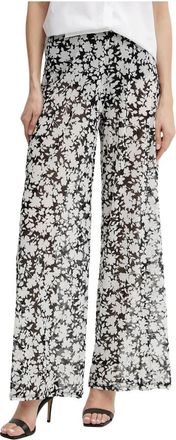 Michael Kors Bloemenprint Wijde Broek - Dames - Wijde Broeken - Veelkleurig - M/L - Nylon - Broeken