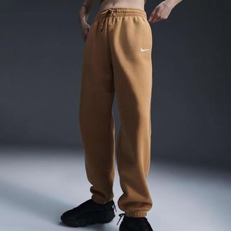 Nike Womens Phoenix HR OS Pants - Flax/Sail Size L
