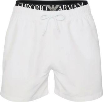 Emporio Armani Heren, Badkleding, Wit, Maat: 2XL