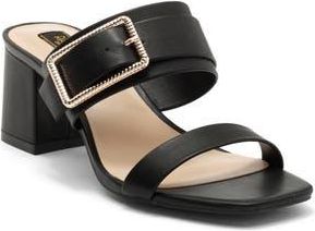 Rachel Roy Ravello Block Heel Slide Sandal in Black at Nordstrom Rack, Size 8.5