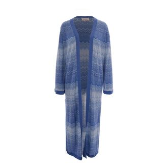 MC2 Saint Barth Cardigans, female, Blue, Size: XS Tonia Cardigan