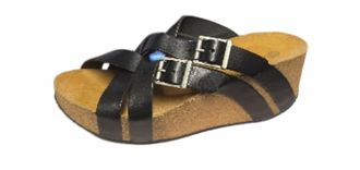 Eric Michael Womens Joan Wedge In Black