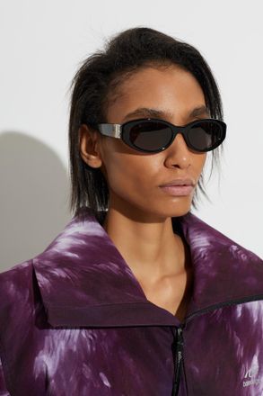 Balenciaga Sunglasses With Cat-eye Oval Lenses, Unisex, Black