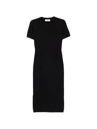 Fendi Ff Cotton Blend Dress
