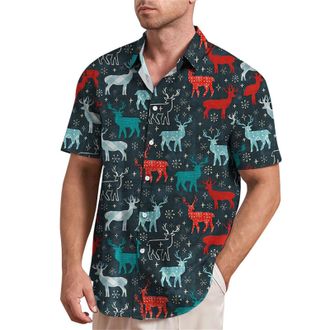 Generic Xmas Gifts New Shirts for Men Blouse Tops Shirt Mens Christmas Tshirt Funny Graphic Beach Christmas T Shirts Santa Casual Fashion Dress Wear Xmas Tops