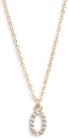 Set & Stones Gemma Initial Necklace in Gold /O at Nordstrom