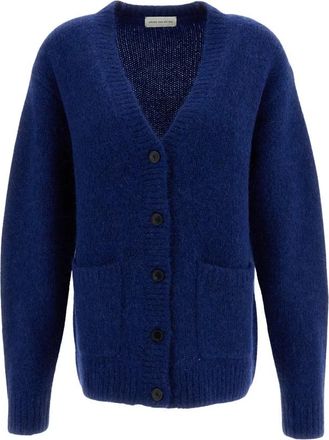 Dries Van Noten Tokas Cardigan - Dames - Vesten - Blauw - S - Wol - Truien & Vesten