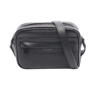 Saint Laurent Pre-owned Camp Small Leather Camera Bag - Heren - Pre-owned - Zwart - Maat: ONE Size Leer