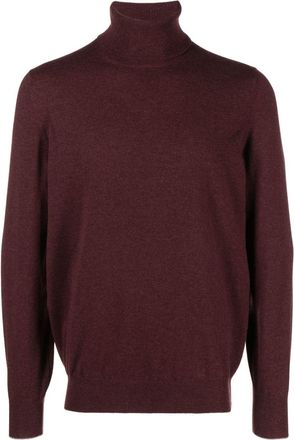 Brunello Cucinelli roll-neck cashmere jumper - men - Cashmere - 52 - Purple
