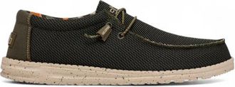Hey Dude Comfortabele Elastische Sok Schoen - Heren - Veterschoenen - Groen - 45 EU - Polyester - Schoenen